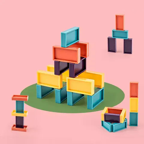 Train Éléphant Automatique Poseur de Dominos – Kit de Jeu Musical et Lumineux pour Enfants