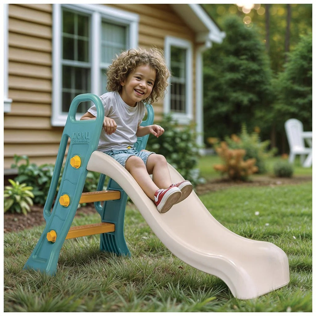 Toboggan Dolu 60,5x135x90 cm blanc vert