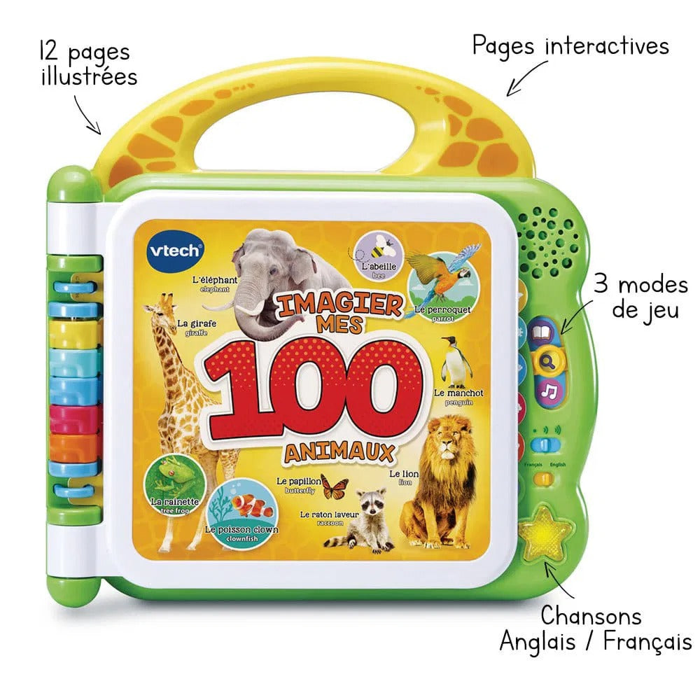 LIVRE INTERACTIF – MON IMAGIER DES ANIMAUX BILINGUE – VTECH