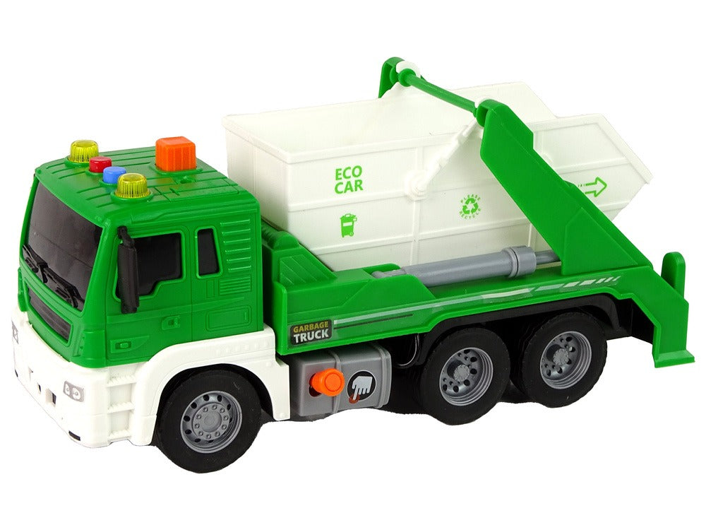 Camion à ordures Tri des déchets Conduite par friction verte