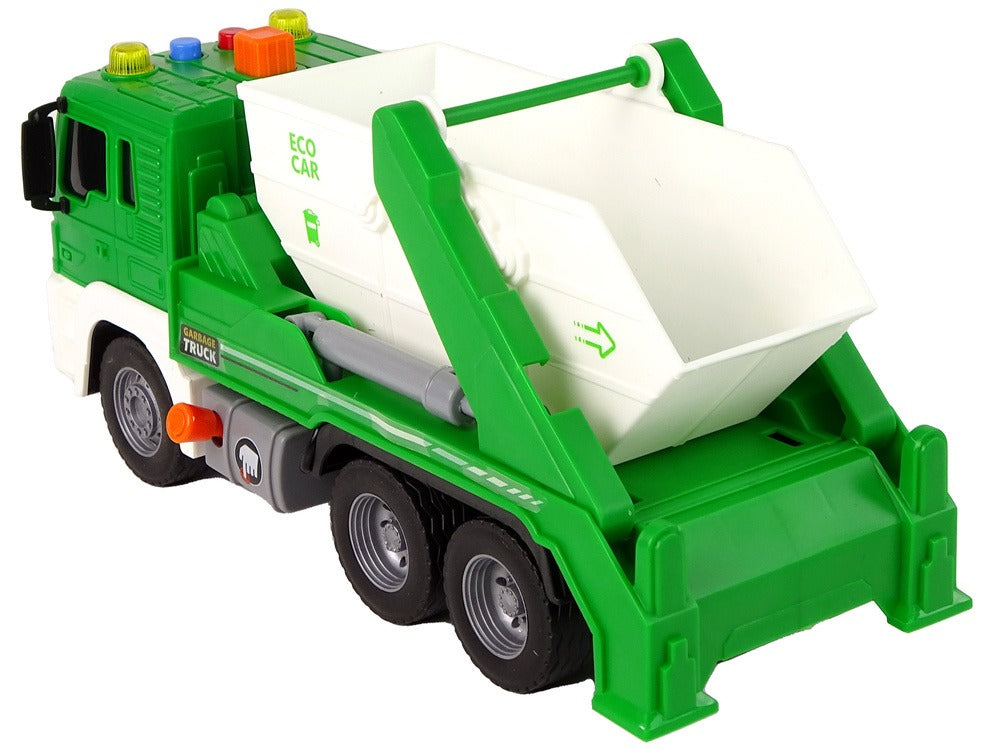 Camion à ordures Tri des déchets Conduite par friction verte