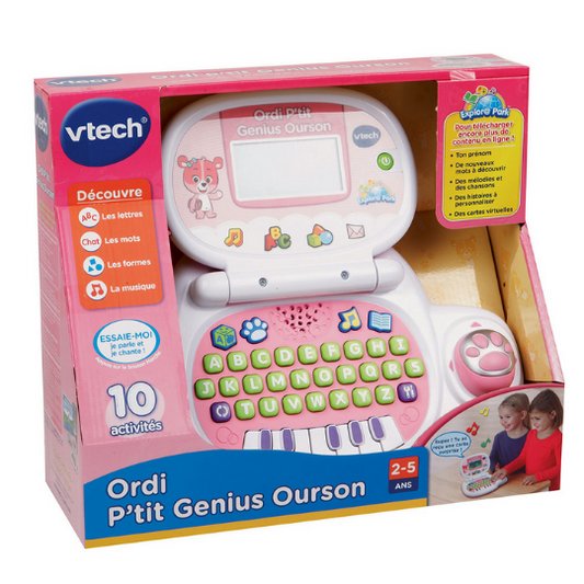 ORDINATEUR P’TIT GENIUS OURSON ROSE – VTECH