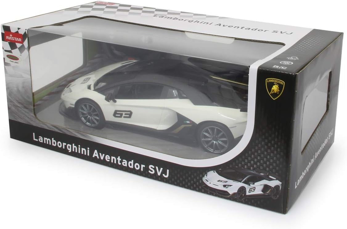 Rastar Rc Lamborghini Aventador Svj Blanc 1:14
