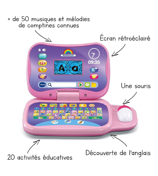 ORDI GENIUS PRO ROSE – VTECH