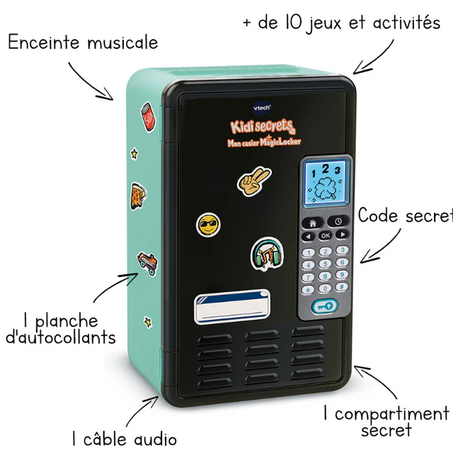 VTECH - KIDISECRETS- MON CASIER MAGICLOCKER BLEU