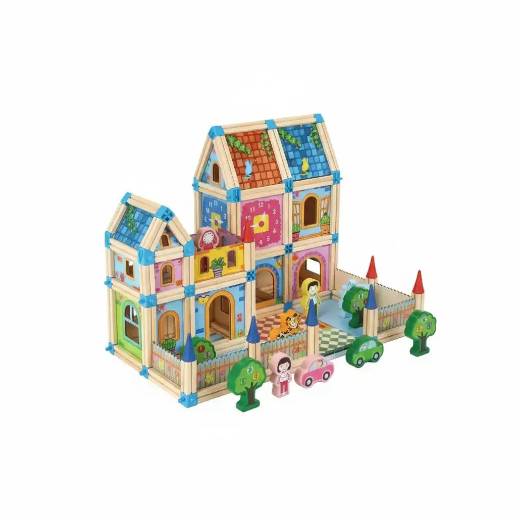 Jeux de construction - Blocs à vis en bois - Puzzle éducati