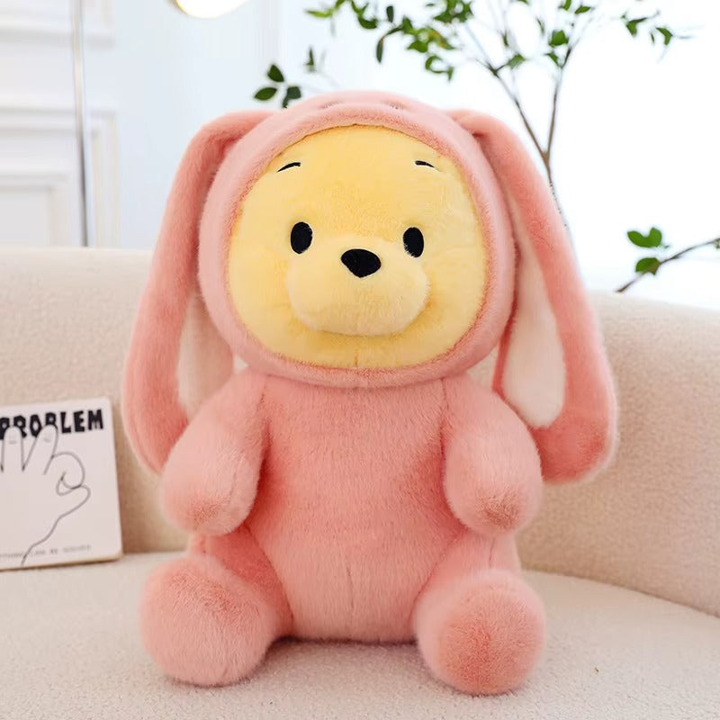 Peluche Winnie l'Ourson en Costume de Lapin 40 cm