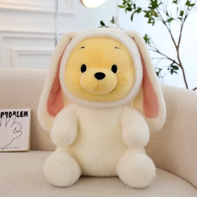 Peluche Winnie l'Ourson en Costume de Lapin 40 cm