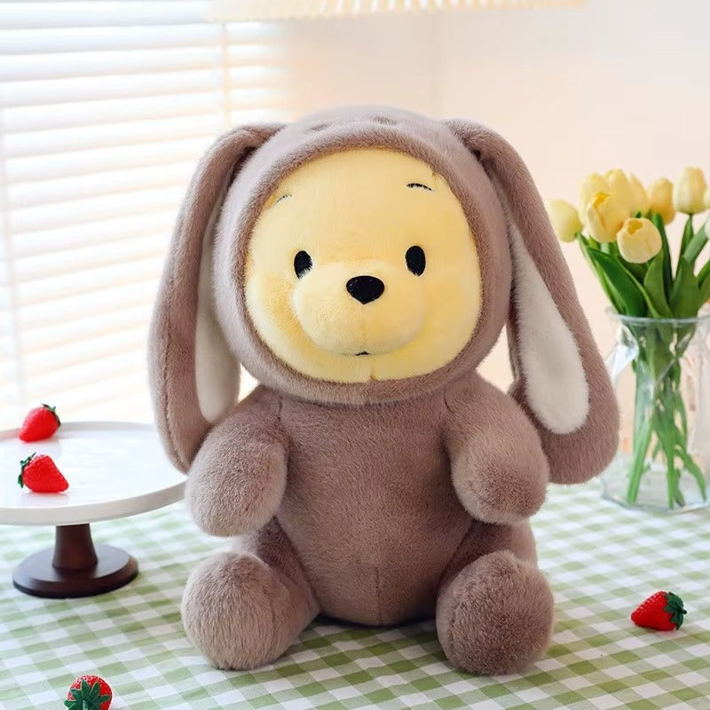 Peluche Winnie l'Ourson en Costume de Lapin 40 cm