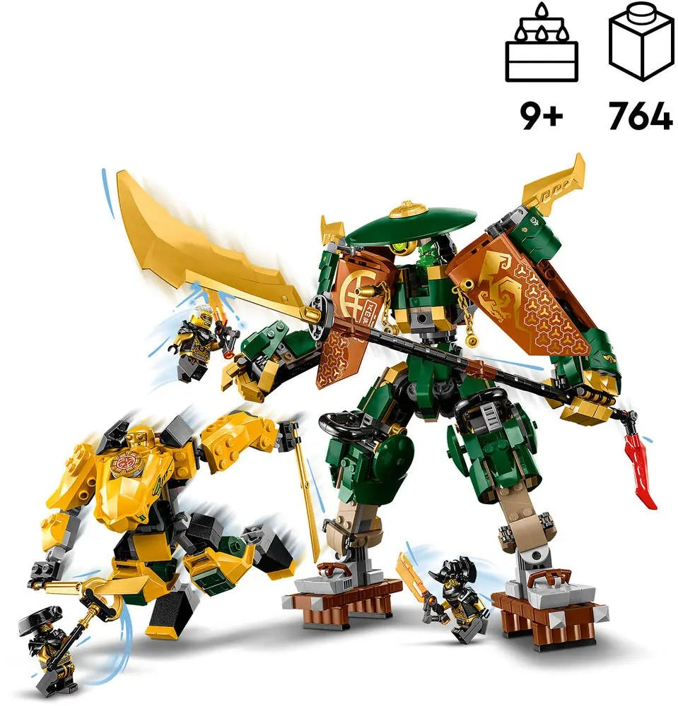 NINJAGO® 71794 - L'EQUIPE DE ROBOTS DES NINJAS LLOYD ET ARIN
