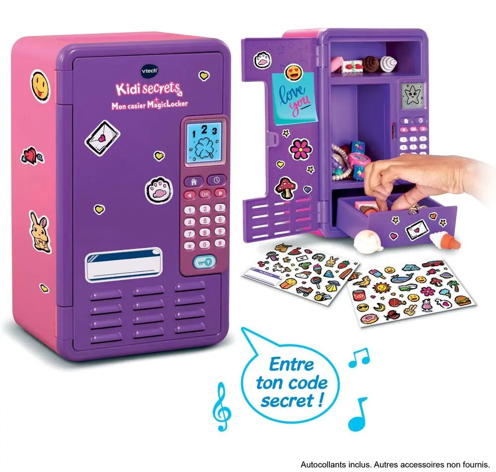VTECH – KIDISECRETS- MON CASIER MAGICLOCKER ROSE