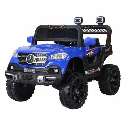 Voiture électrique tout-terrain 12V pour enfants, grande taille, avec batterie.