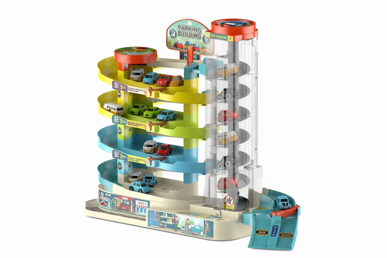 Jeu de construction de parking, Jouet de stationnement pour enfants