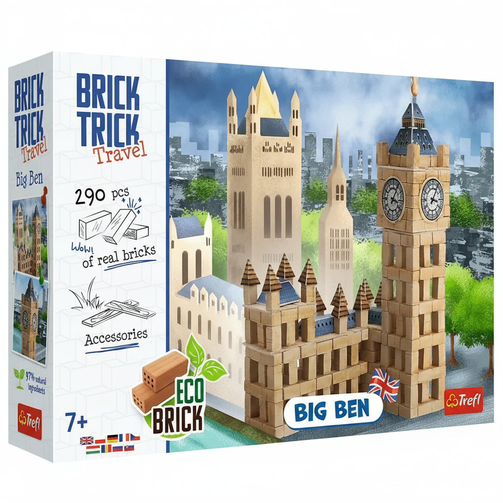 TREFL Brick Trick Travel – Big Ben, 290 pièces