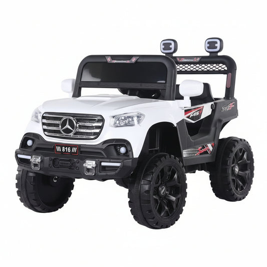 Voiture Électrique Mercedes Enfant – Aventure Tout-Terrain blanc