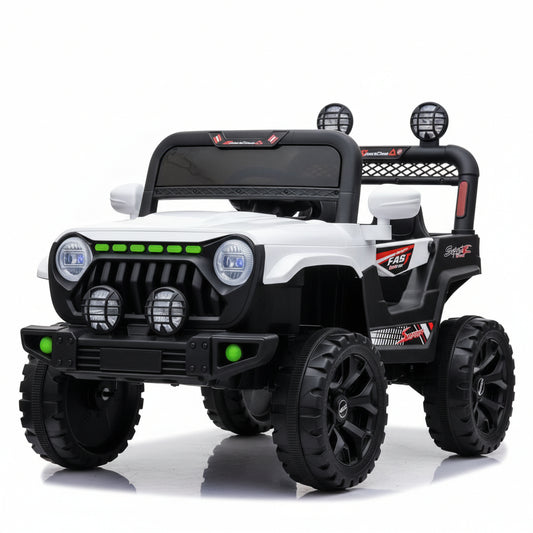 Jeep Électrique 4x4 "Night Rider" - Édition Grise (12V / 4 Moteurs)
