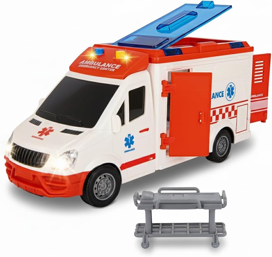 Ambulance de Secours "City Truck" – Échelle 1:16 avec Lumières et Sons