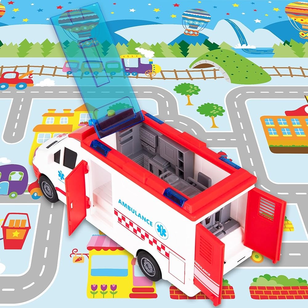 Ambulance de Secours "City Truck" – Échelle 1:16 avec Lumières et Sons