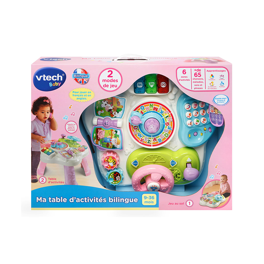 Ma table d’activités bilingue Rose