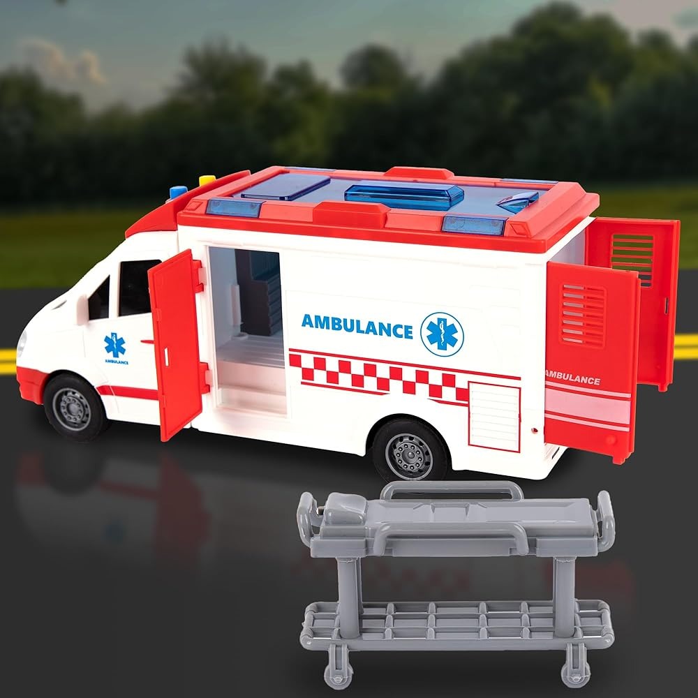 Ambulance de Secours "City Truck" – Échelle 1:16 avec Lumières et Sons