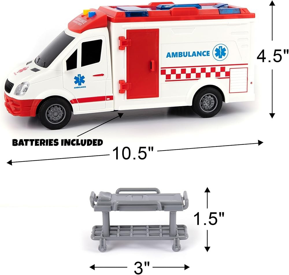 Ambulance de Secours "City Truck" – Échelle 1:16 avec Lumières et Sons