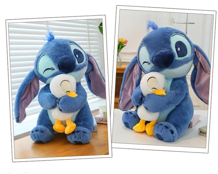 peluche Stitch avec canard 60cm