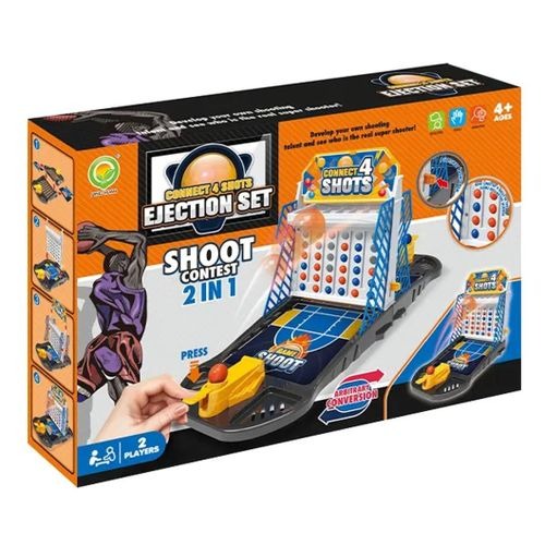 Ejeton Jeu Ejection Seat Connect 4 & Shoot Basketball 2 in 1