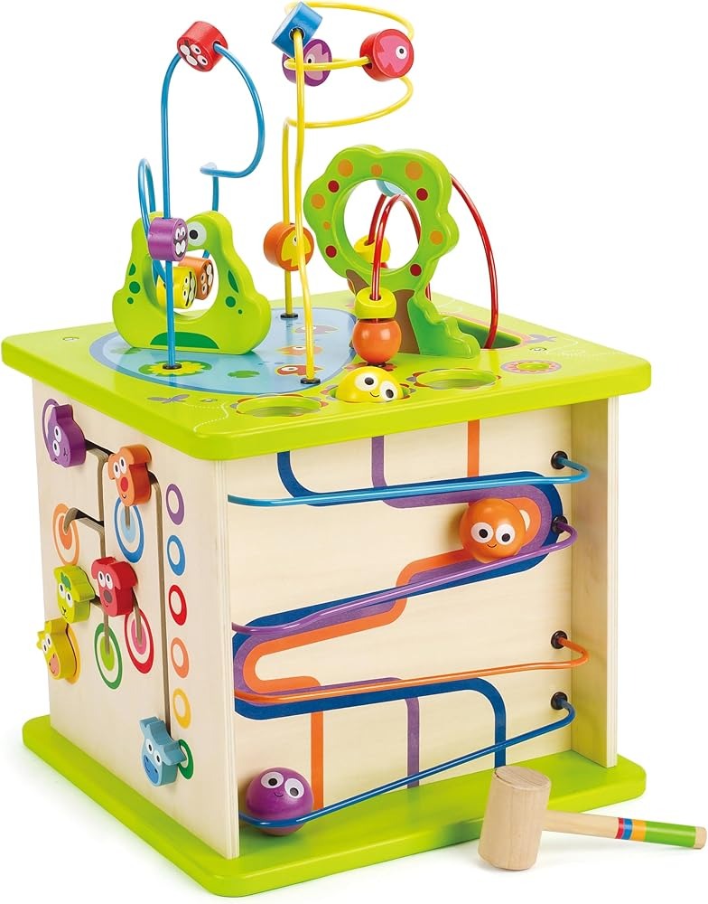 Cube de jeu d'activités en bois Hape Country Critters