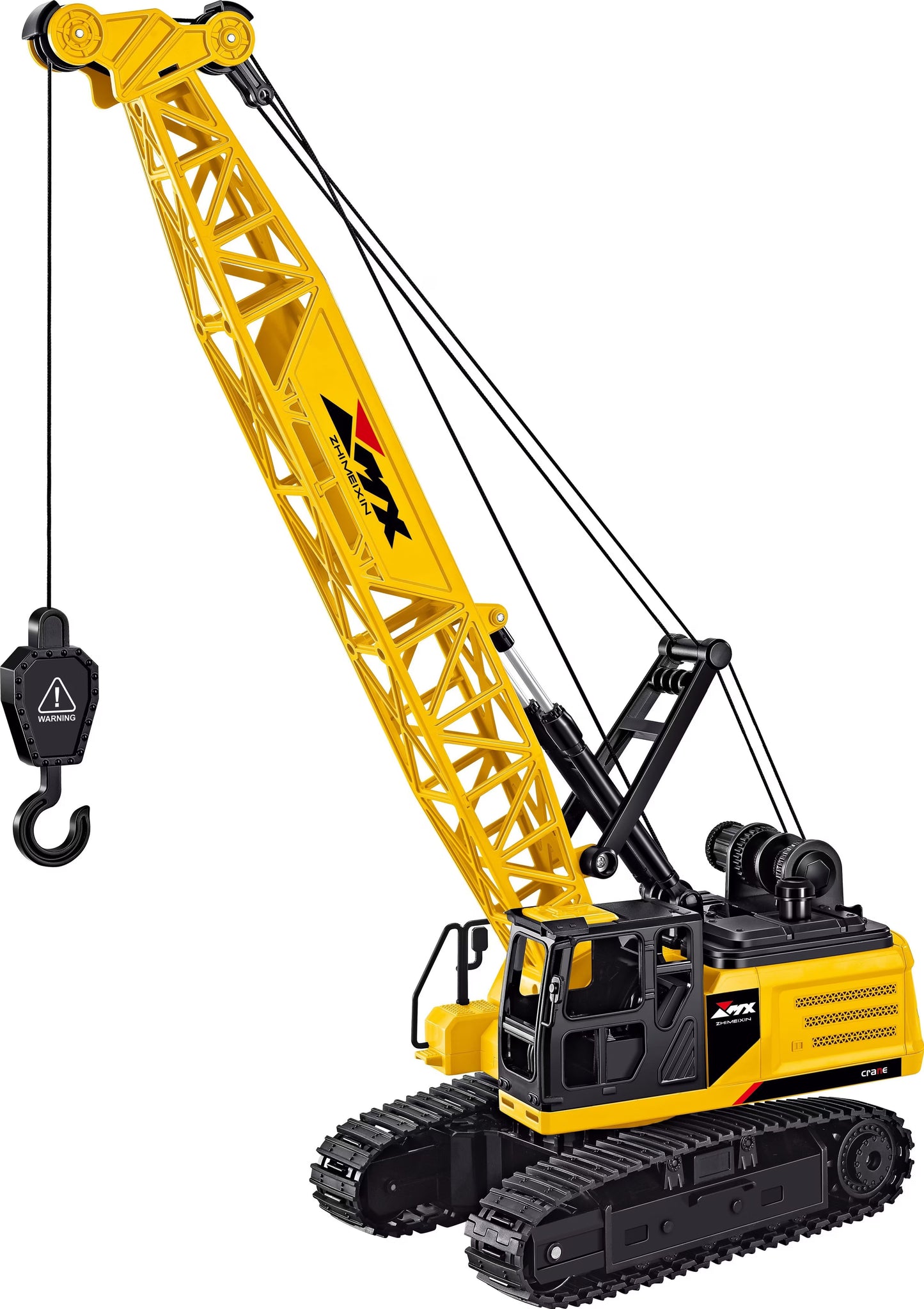 Grue sur chenilles télécommandée  – Chenilles réalistes, rotation à 640° et lumière