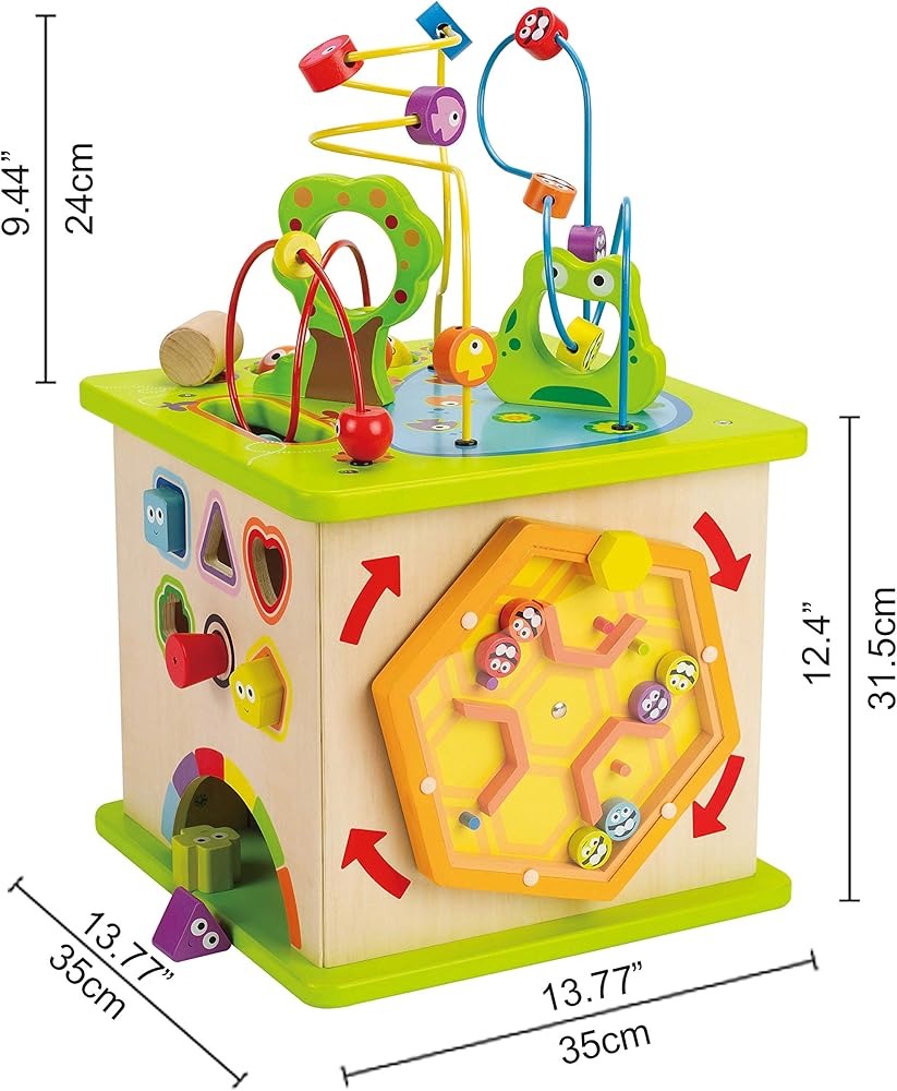 Cube de jeu d'activités en bois Hape Country Critters