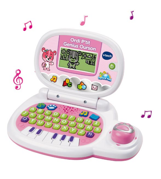 ORDINATEUR P’TIT GENIUS OURSON ROSE – VTECH