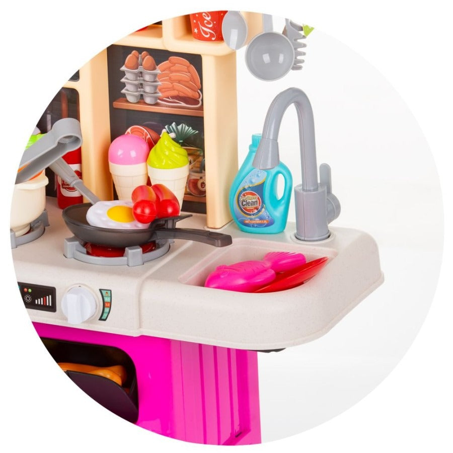 Ensemble de jouets de cuisine avec lumière et son et autocuiseur - 75 cm.