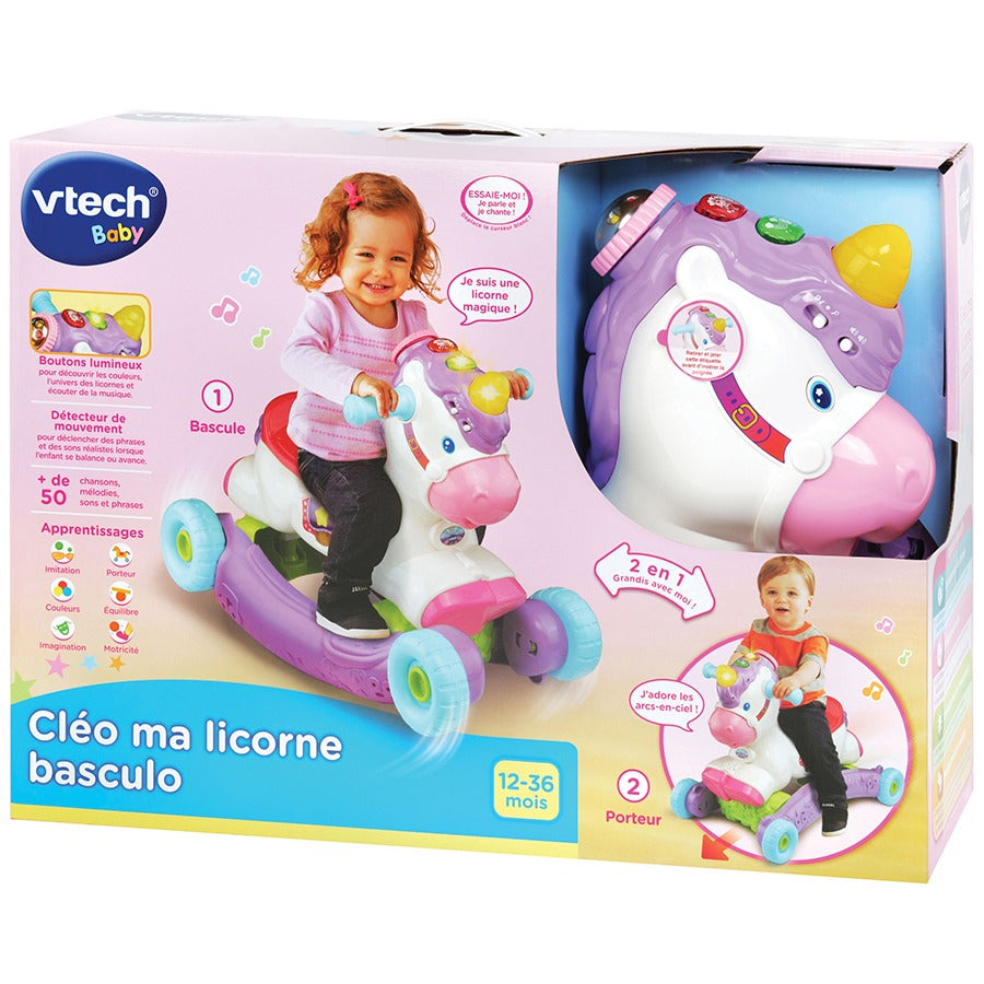Licorne à bascule Cléo - porteur bébé