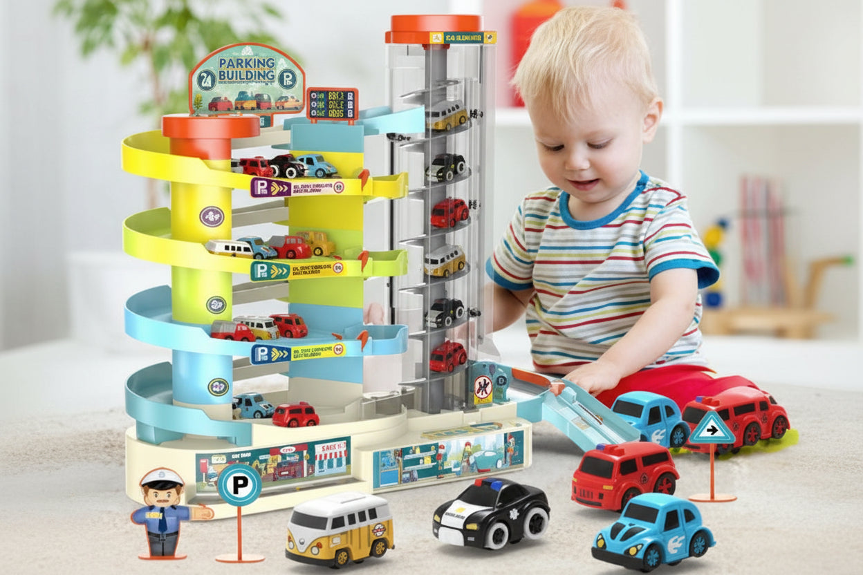 Jeu de construction de parking, Jouet de stationnement pour enfants