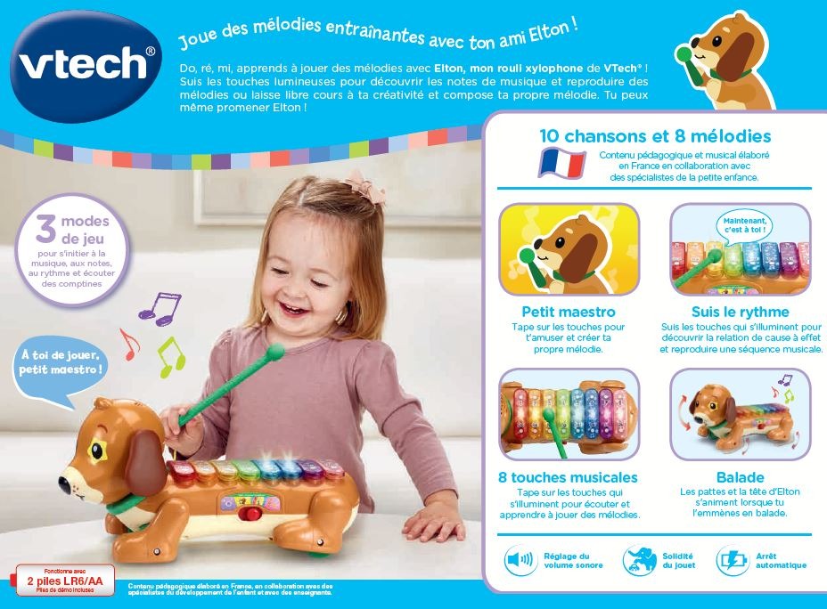 Elton, mon rouli xylophone -VTech