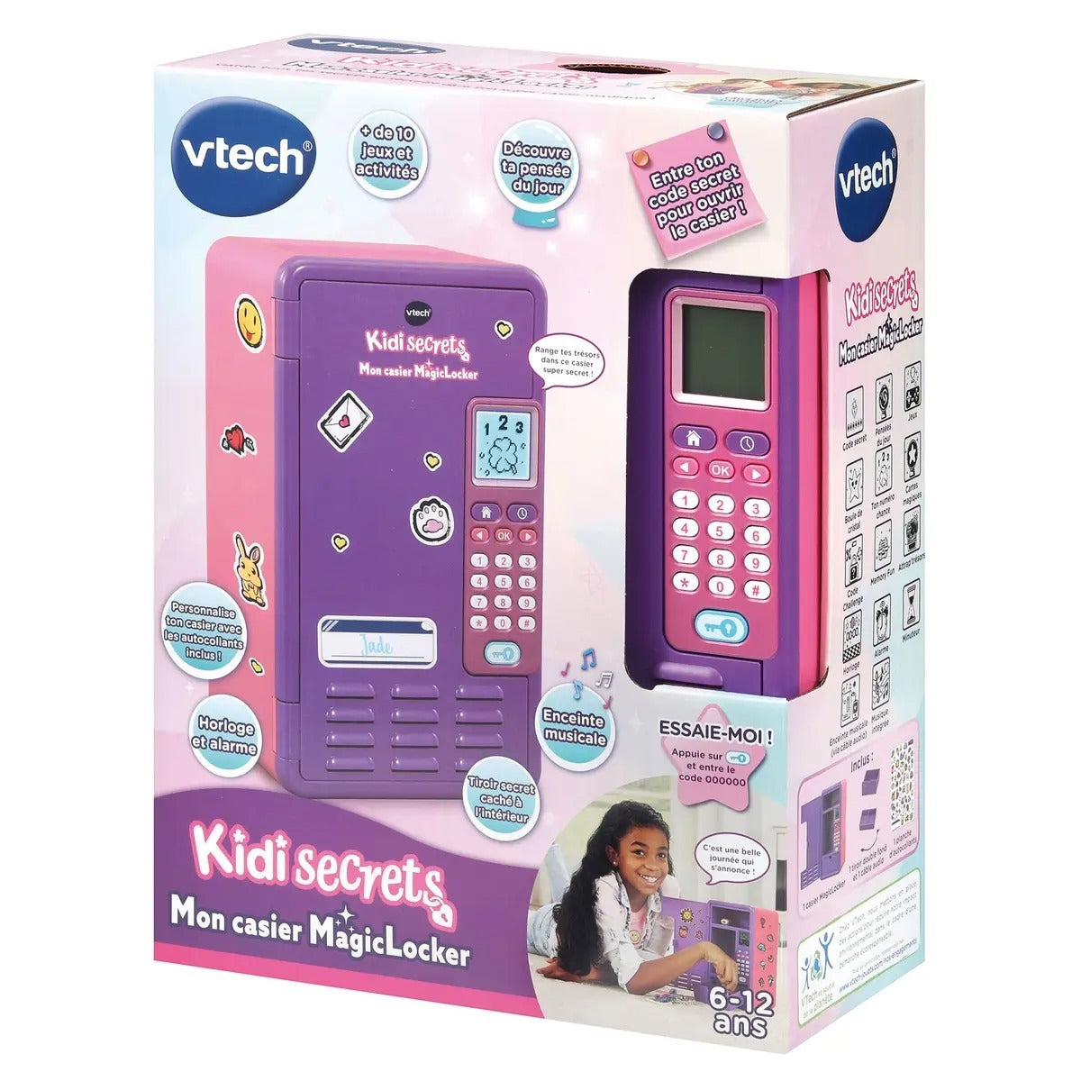 VTECH – KIDISECRETS- MON CASIER MAGICLOCKER ROSE
