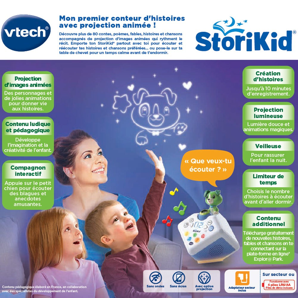 VTech - StoriKid, ma boîte à histoires interactive - vert