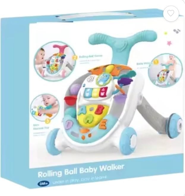 Trotteur Musical Rolling Ball pour bébé Bleu Kids melody