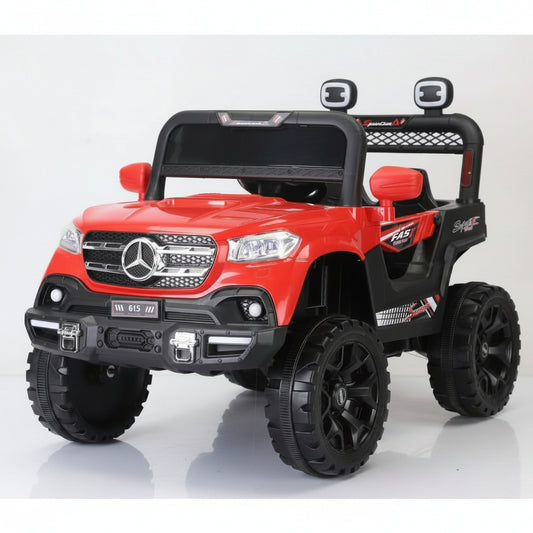 Voiture Électrique Mercedes Enfant – Aventure Tout-Terrain rouge