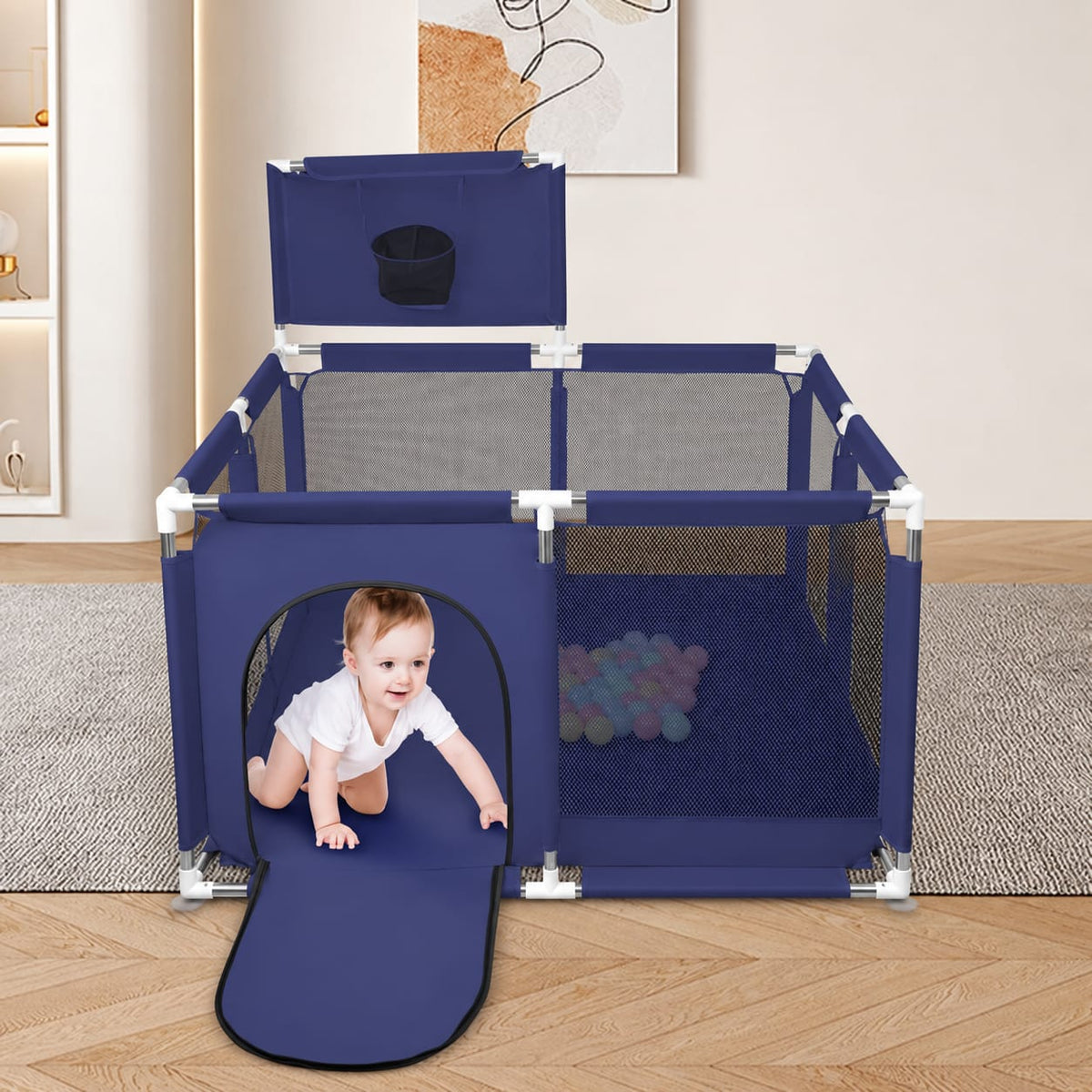 Parc de Jeu 126cmx 126cm Avec 30 Balles