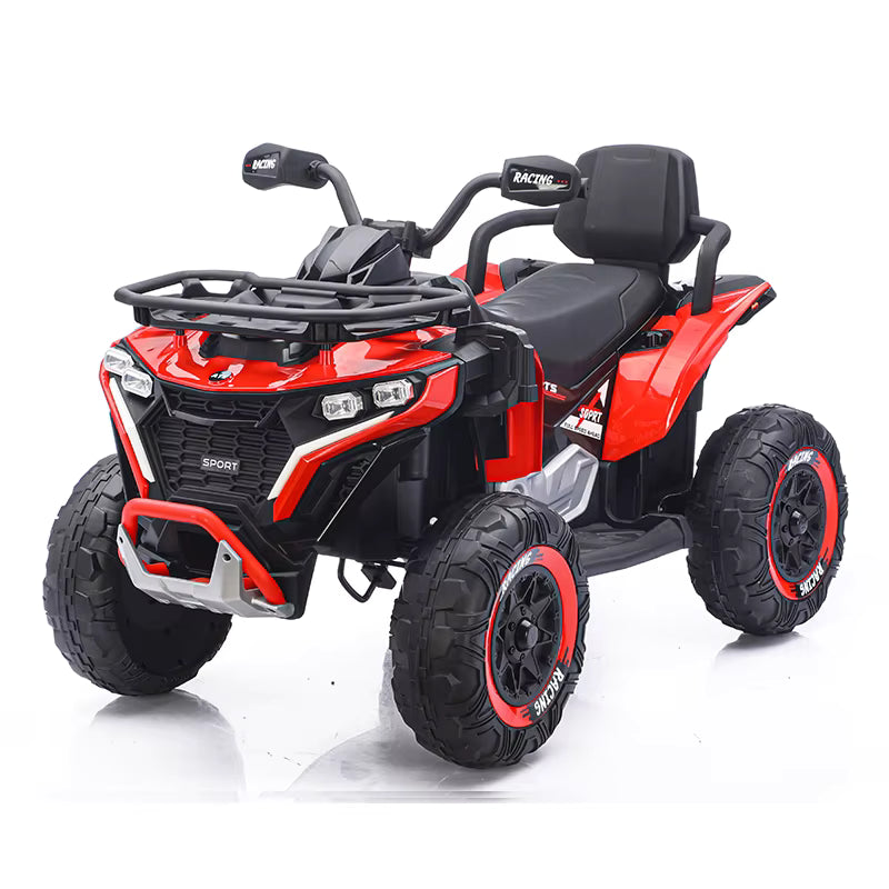 Quad Électrique Enfant 12V – ATV Tout-Terrain rouge