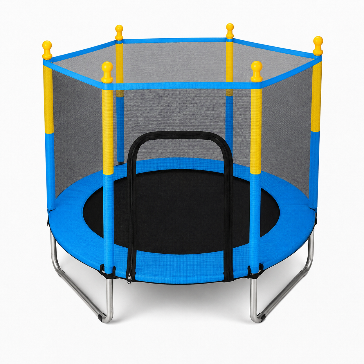 Trampoline Enfant 140 cm avec Filet de Sécurité – Stable, Résistant & Amusant