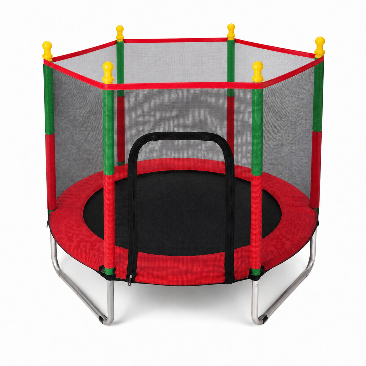 Trampoline Enfant 140 cm avec Filet de Sécurité – Stable, Résistant & Amusant