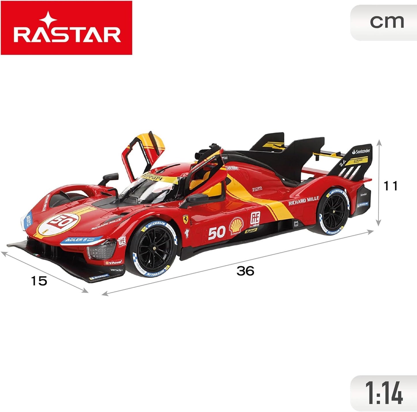 RASTAR Ferrari 499P Le Mans Voiture RC 1:14