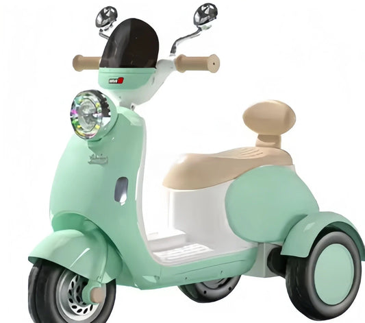 Scooter Électrique Enfant 3 Roues – Style Vintage - Vert