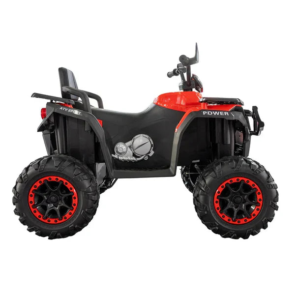 Quad Électrique Enfant 12V – ATV Tout-Terrain ROUGE