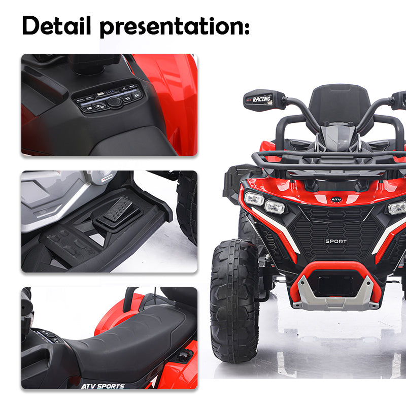 Quad Électrique Enfant 12V – ATV Tout-Terrain vert